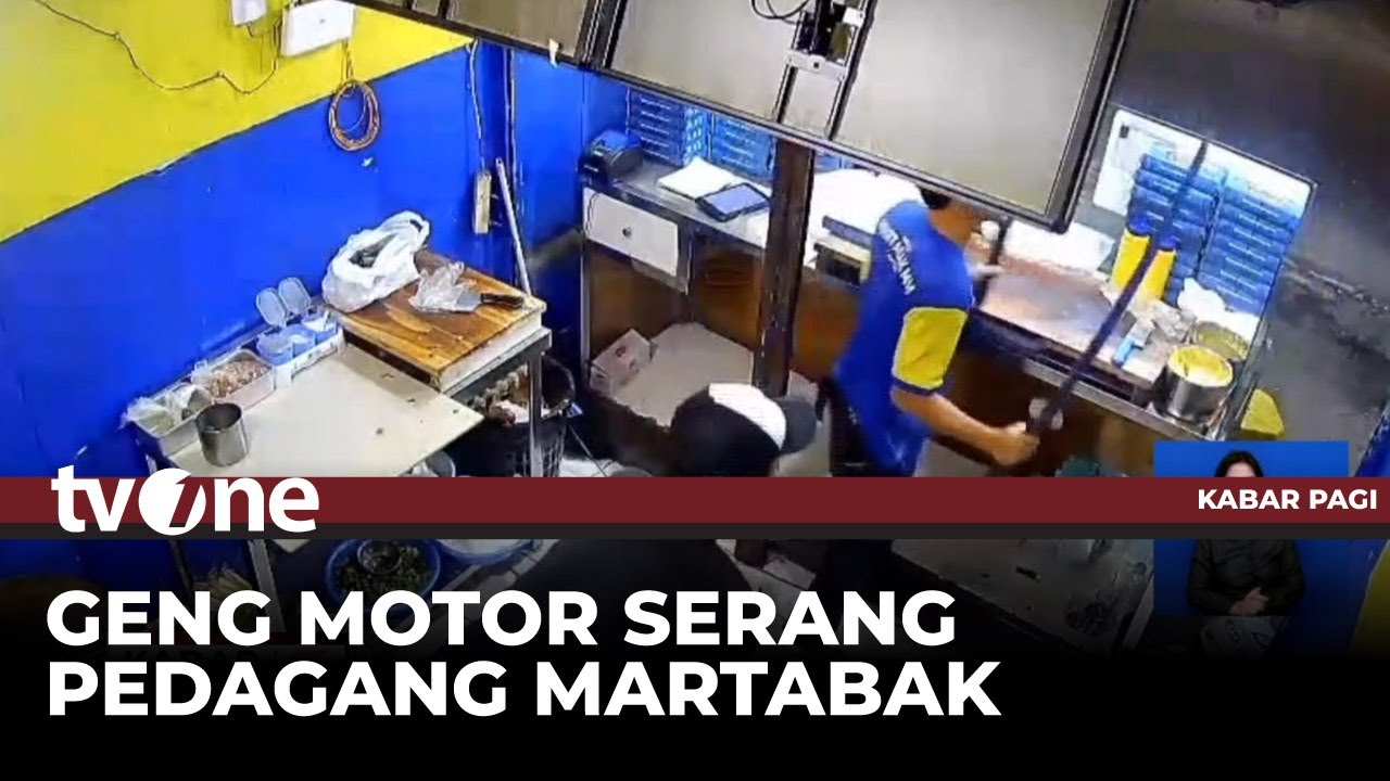 Aksi Brutal Geng Motor Serang Pedagang Martabak di Bandung | Kabar Pagi