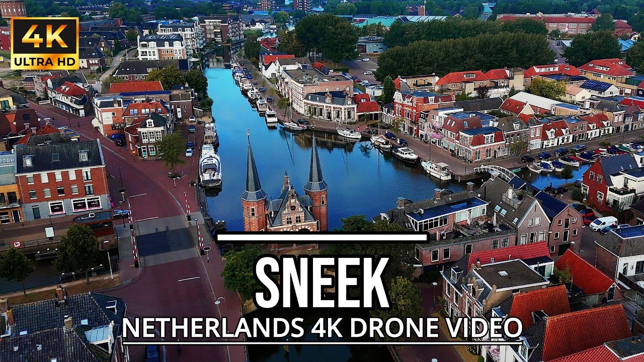 Sneek 4K Drone Video | Cinematic View | Elfstedenstad