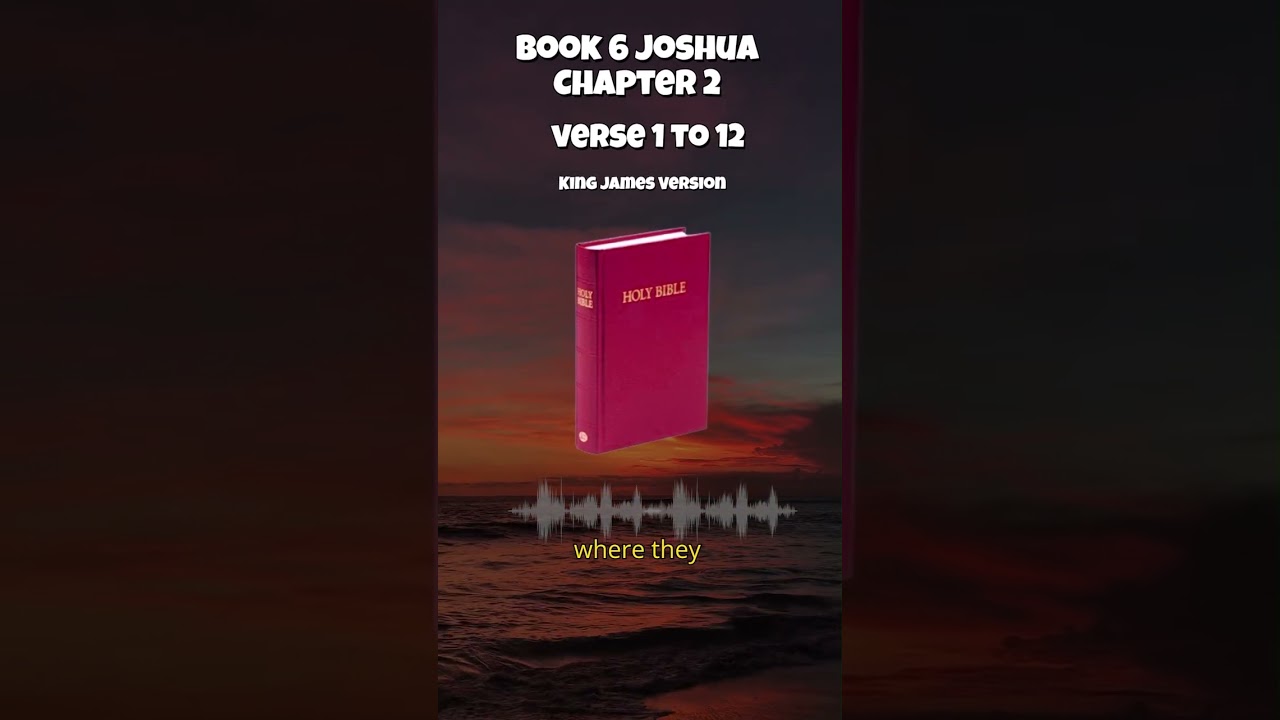 Bible Book 6 Joshua Chapter 2 King James Version Verse 1 To 12