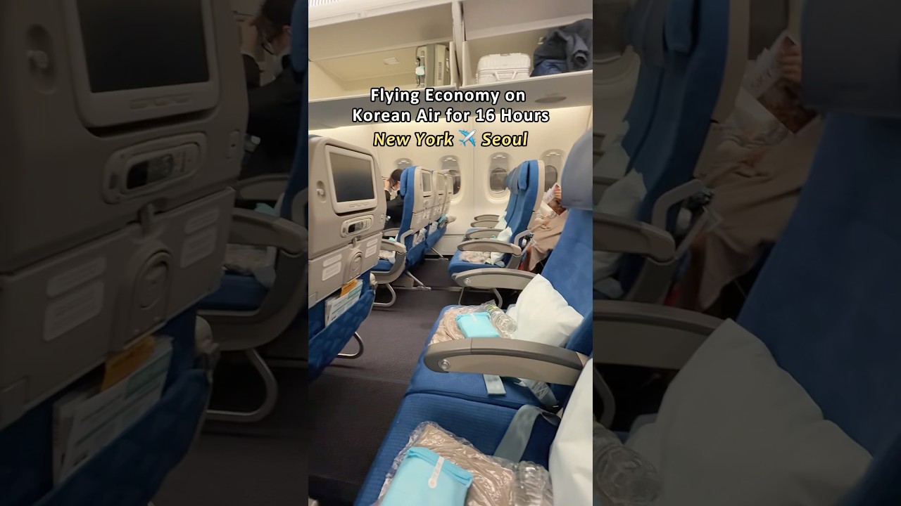 Flying Korean Air Economy for 16 Hours!✈️