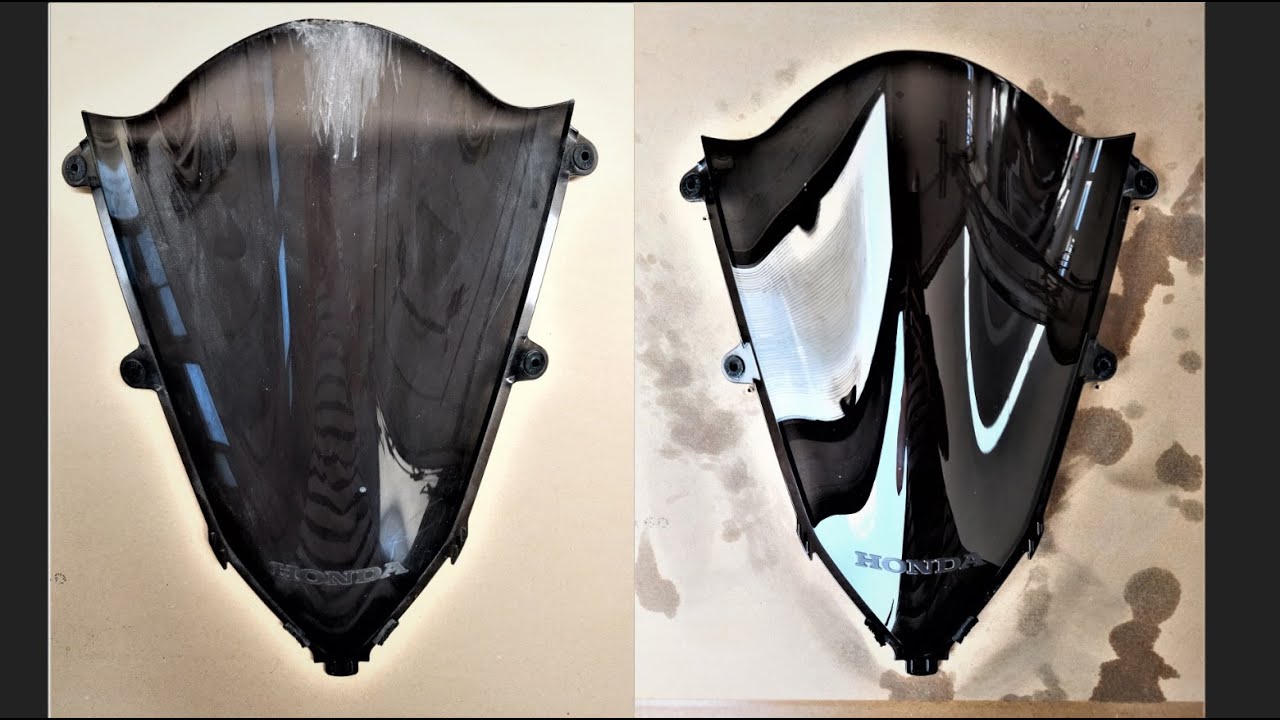 How remove bad scratches from motorcycle windshield