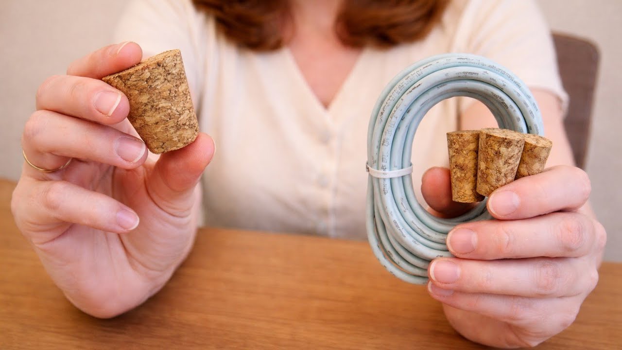 🤑 No one will believe this amazing DIY idea you can make with an old cable and a cork stopper!