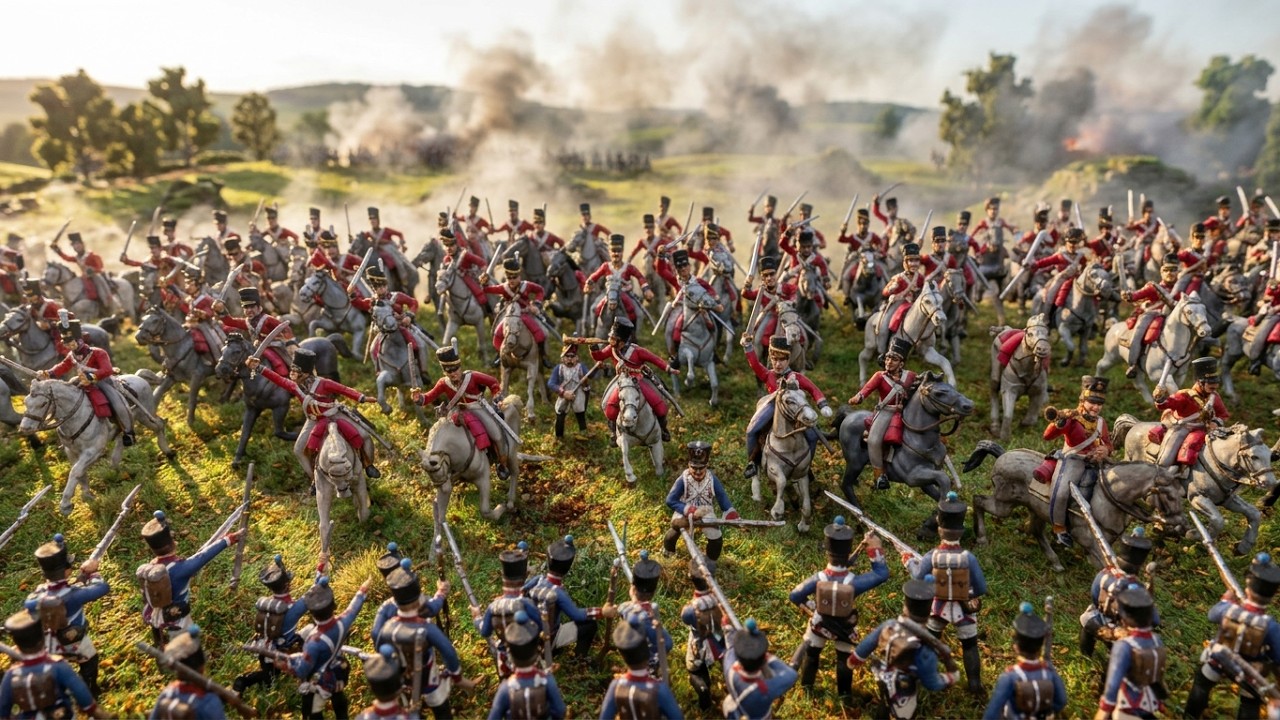 1/72 Diorama/Napoleonic Wars/Scots Greys vs.Franz. 45. Régiment d’Infanterie