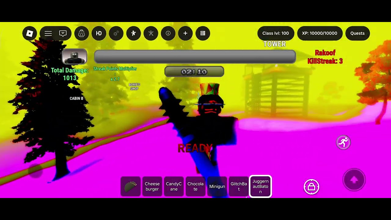 NoobGod Part 6 Survived | Roblox The RakOOF Kill Test