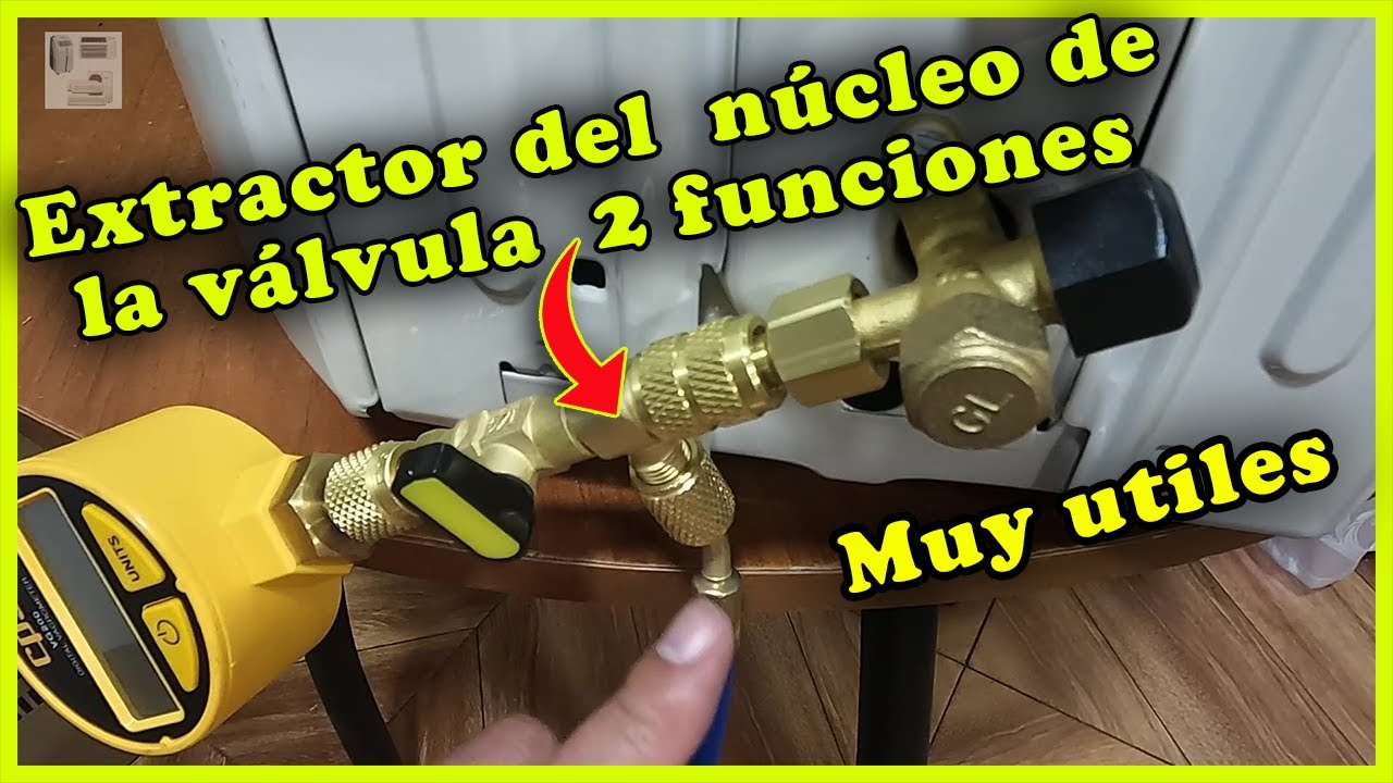 Extractor del  núcleo de la válvula  2 funciones muy útiles