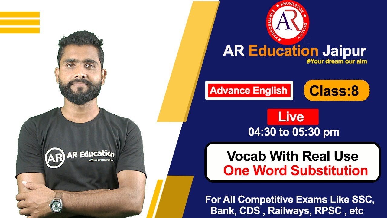 Vocabulary One Word Substitution | One Word Substitution Hindi | One Word Substitution for Ssc | 08