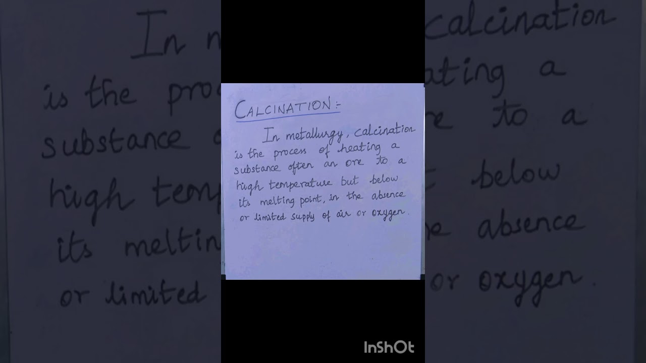 Calcination