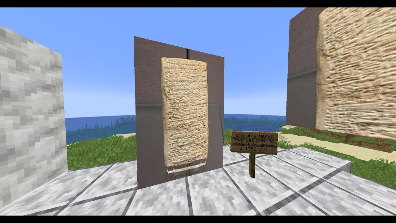 Ea-nasir complaint tablet but in Minecraft