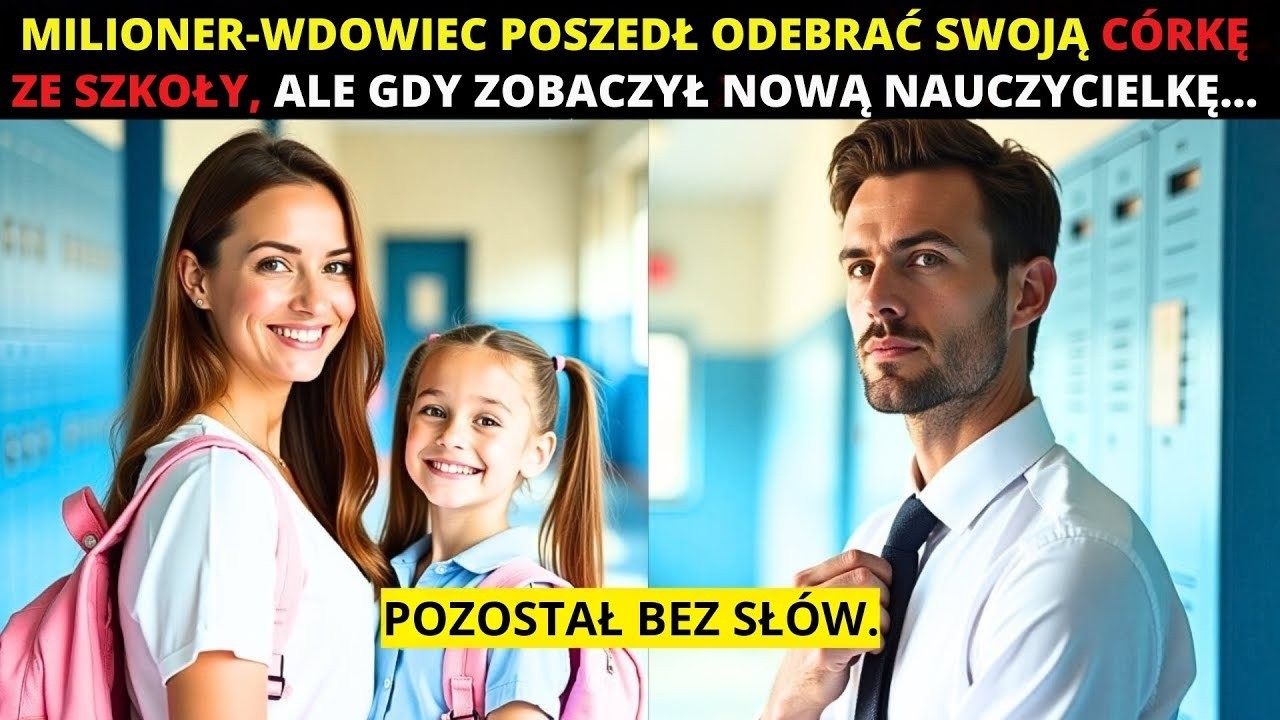 🔴MILIONER WDOWIEC POJECHAŁ ODEBRAĆ CÓRKĘ ZE SZKOŁY, ALE GDY ZOBACZYŁ NOWĄ NAUCZYCIELKĘ