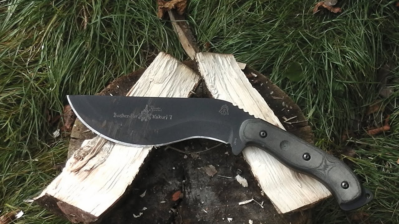 TOPS BUSHCRAFT KUKURI 7 KNIFE REVIEW