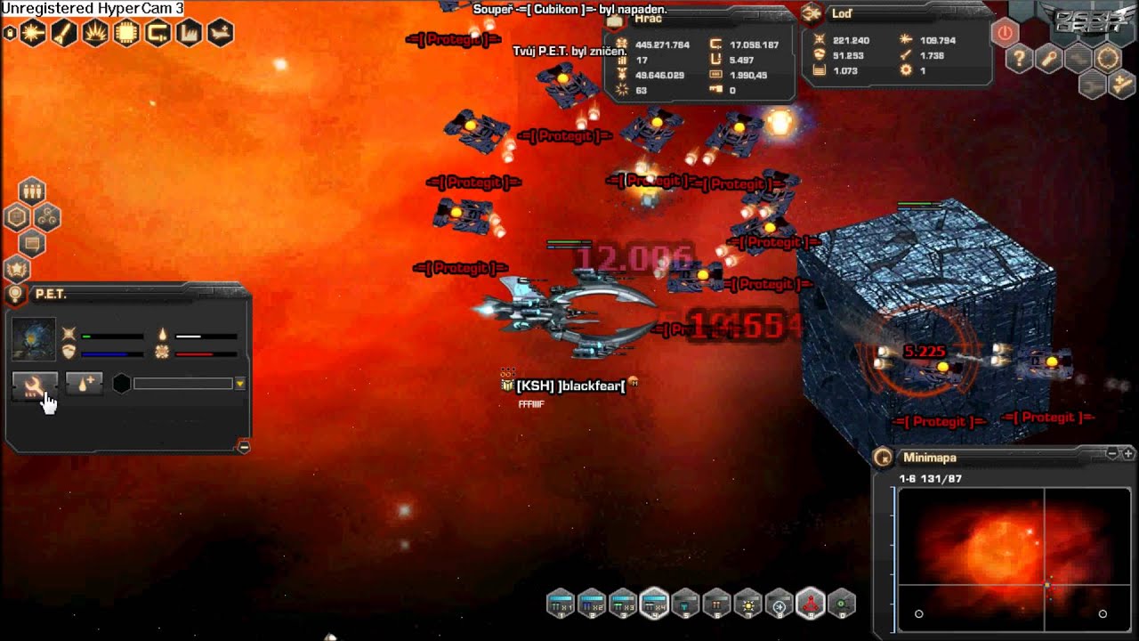 DarkOrbit on cz2 ]blackfear[ vs cubikon and 2 gates.wmv