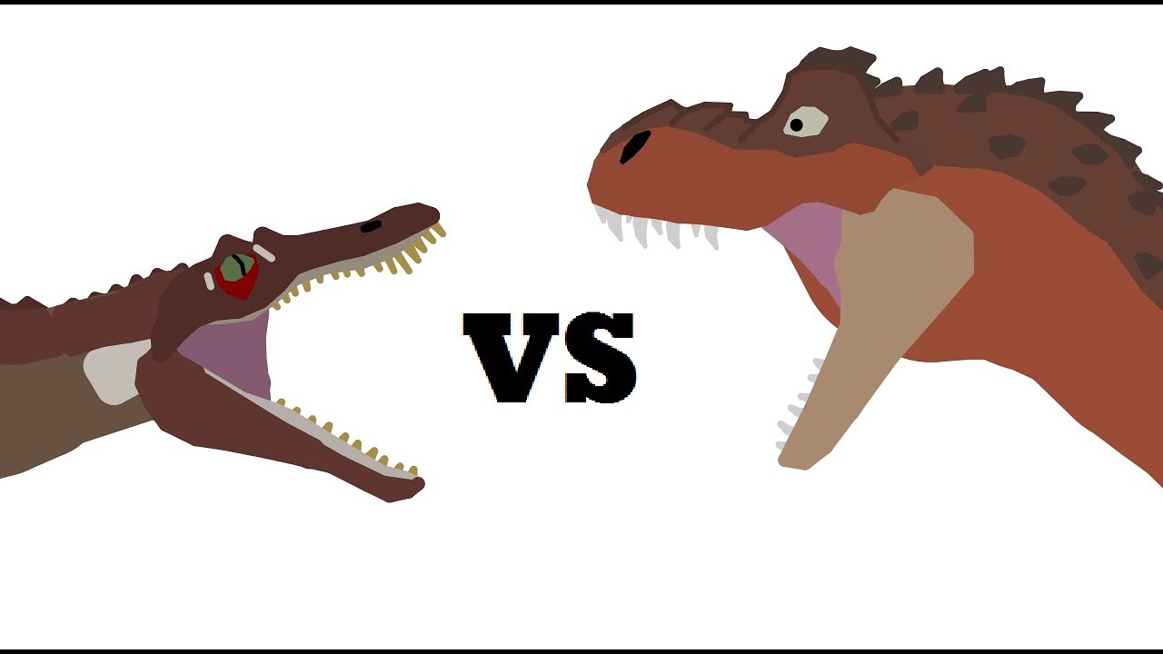 Pivot Momma T-Rex (Ice Age 3) vs Spinosaurus (Camp Cretaceous) Animation #pivotanimator #dinosaur