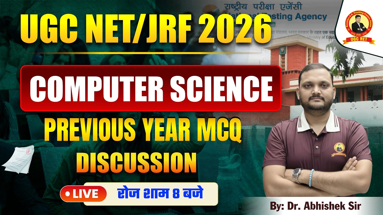 UGC NET 2026 | Computer Science & Discrete Mathematics PYQ with Detailed Solution | Dr. Abhishek Sir