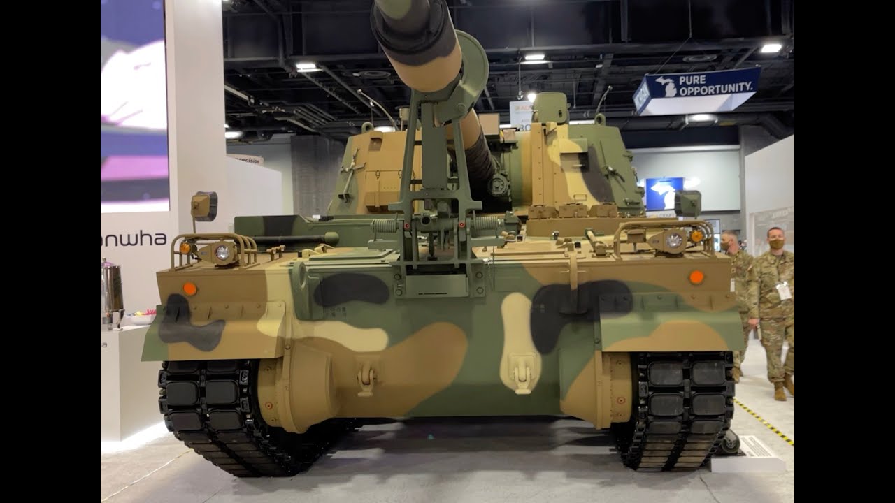 Hanwha Defense's K9A1 Howitzer at AUSA 2021