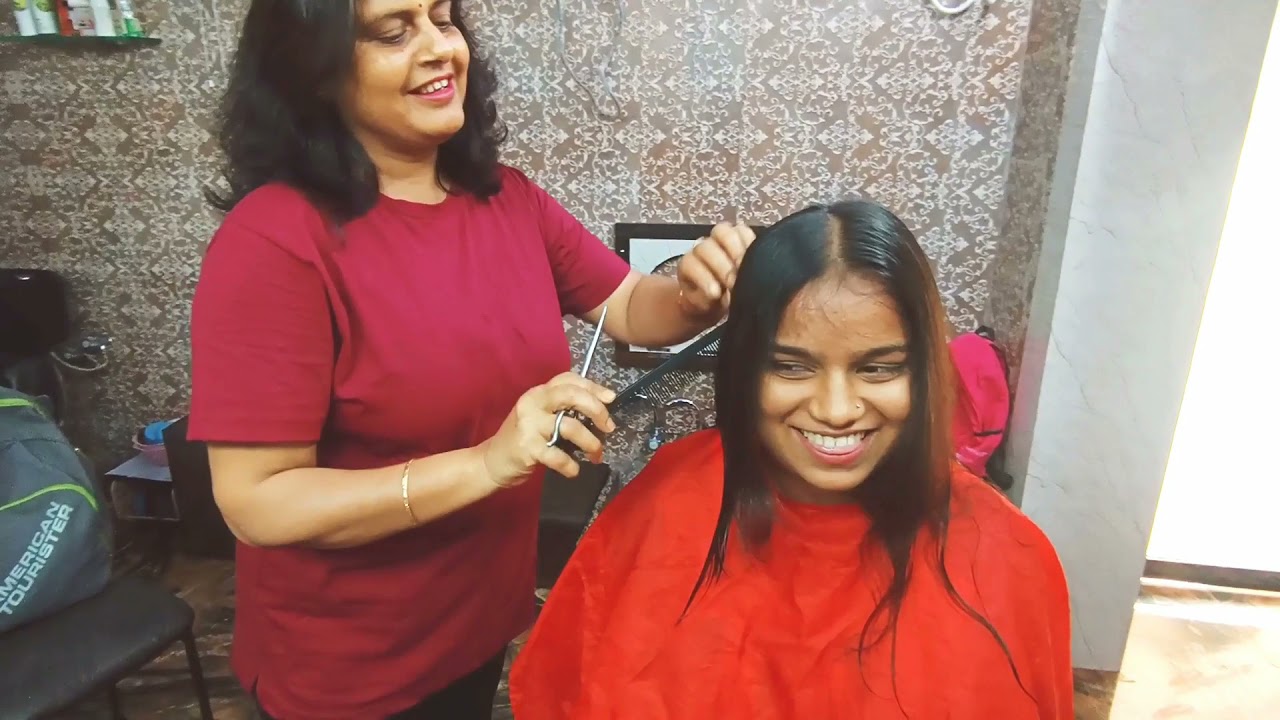 5 mint में पतले बालों में advance Layers हेअरकट करें /Beginners Do layers haircut in thin hair seema