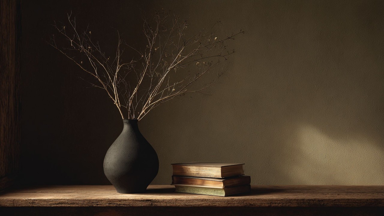 Moody Neutral Still Life with Dried Branches  Minimal Art Screensaver for The Frame TV