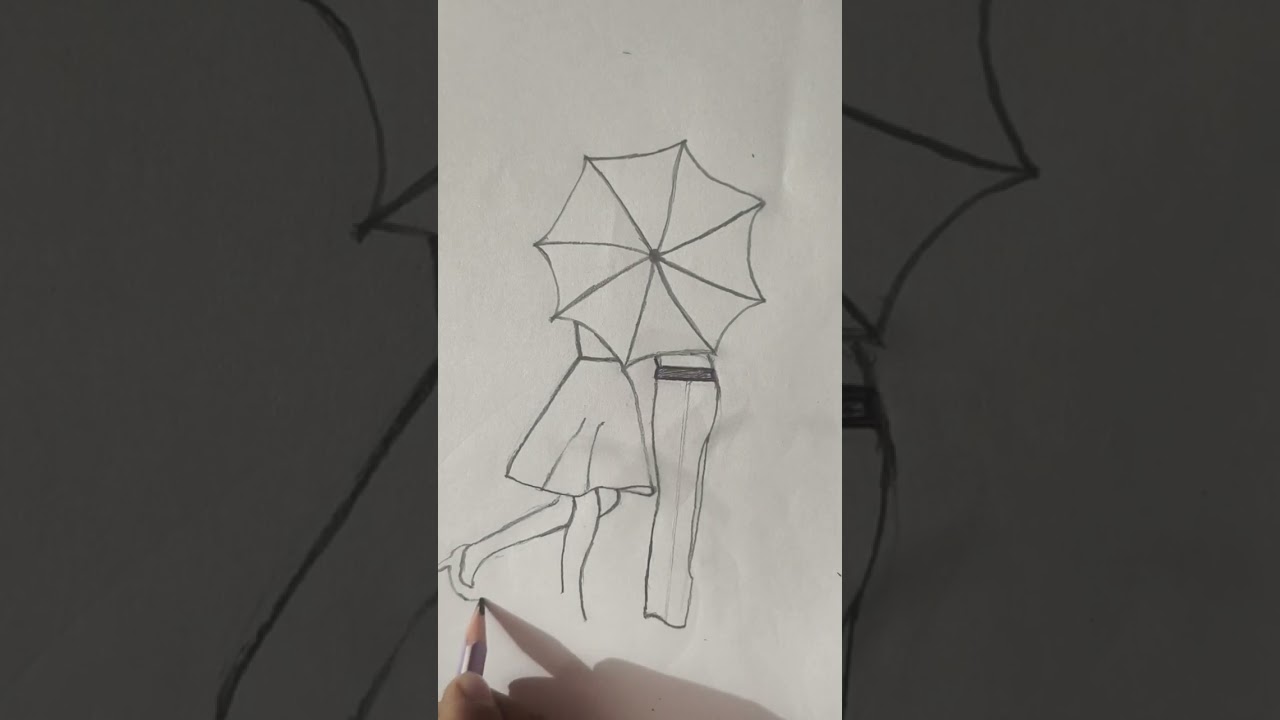 Valentine's Day Special Drawing Full Video | Easy Simple Couple Drawing #art #youtube 