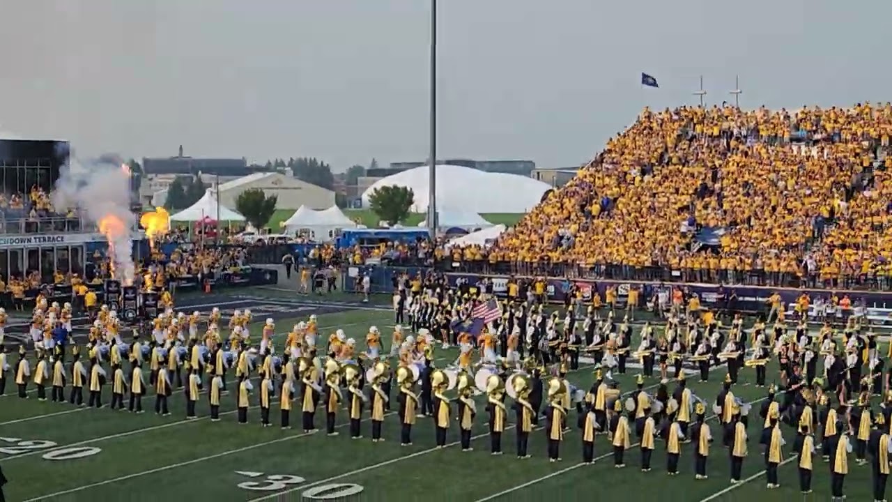 Montana State Football Runout - 2025 Gold Rush game