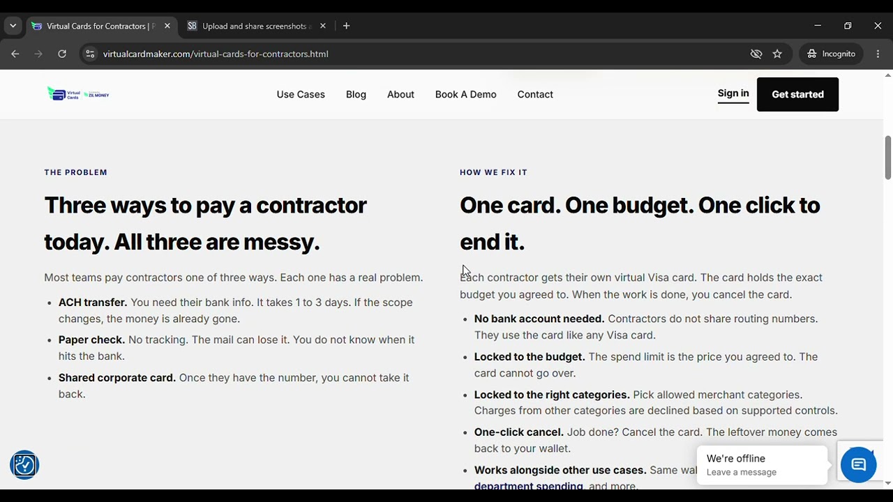 Virtual Cards for Contractors   Pay 1099s in a Click   Google Chrome 2026 07 01 13 25 38