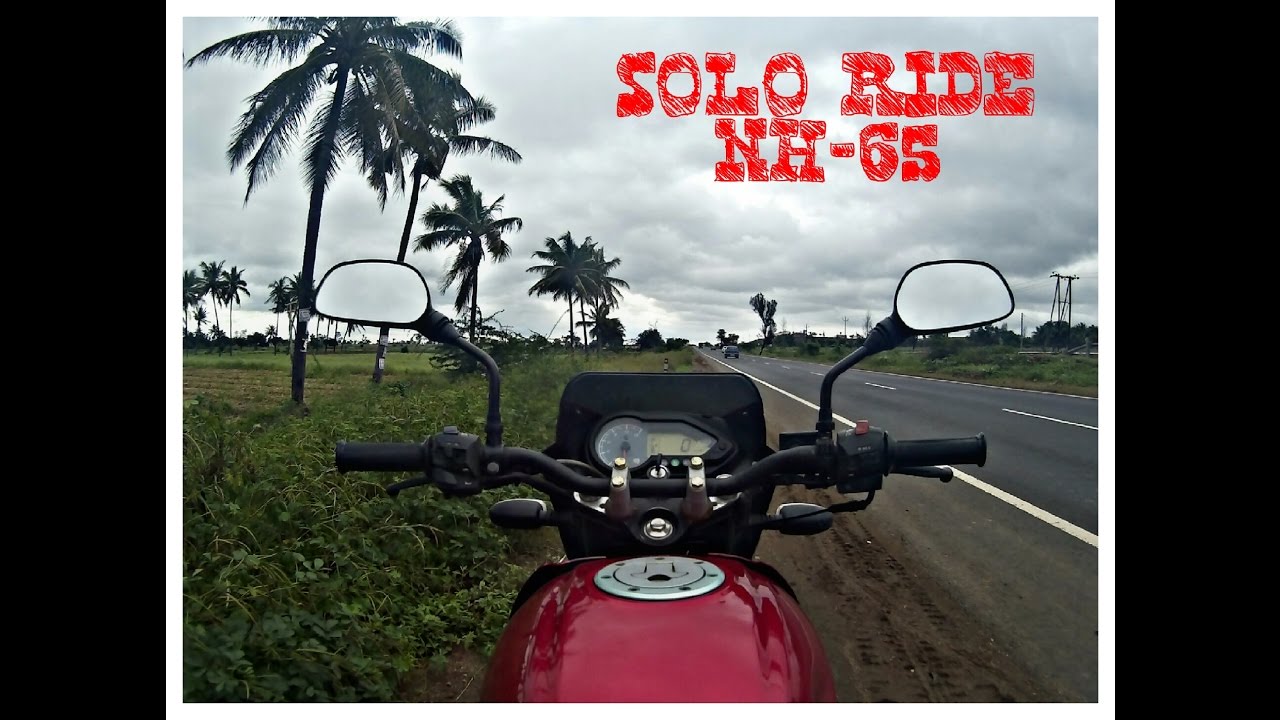 My First Vlog | Solo Ride | NH-65 | Best weather to Ride