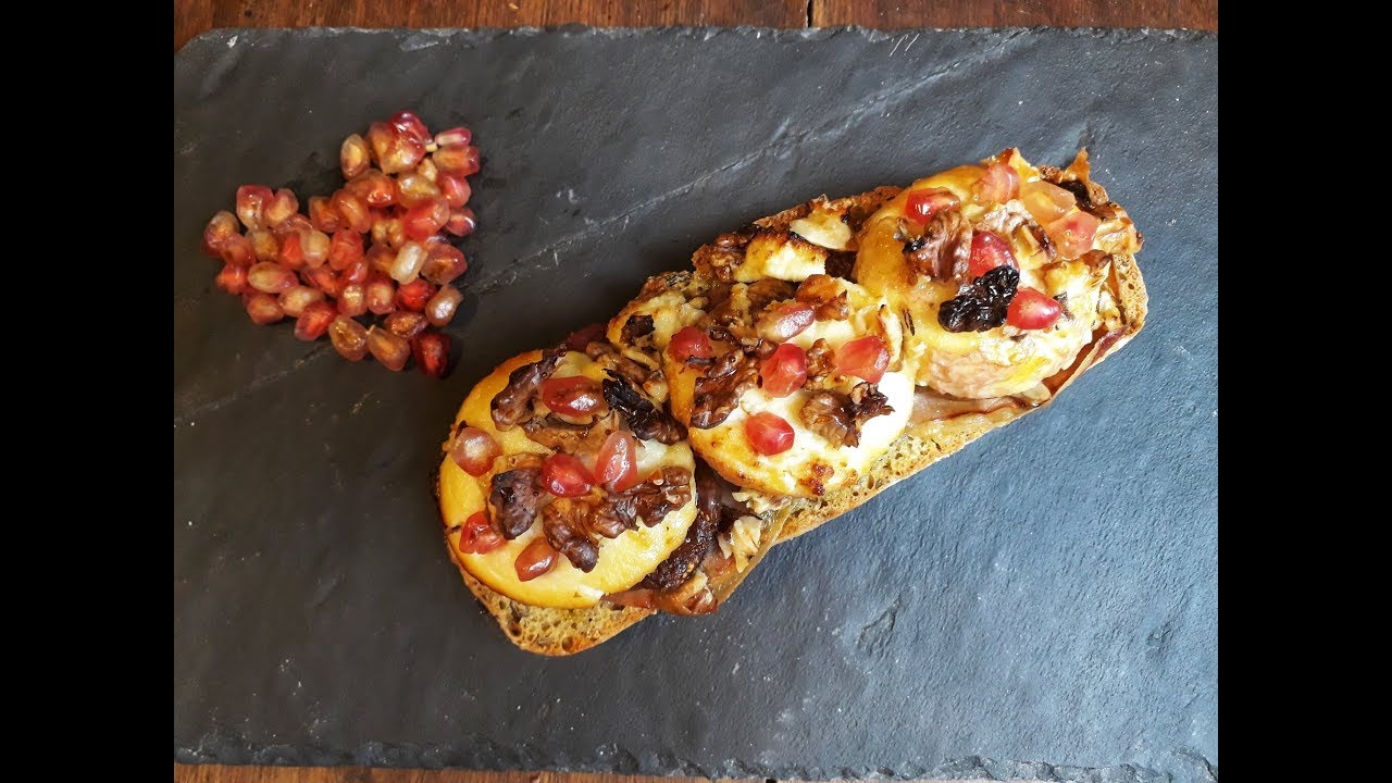 TARTINE au CHÈVRE  façon  Popote