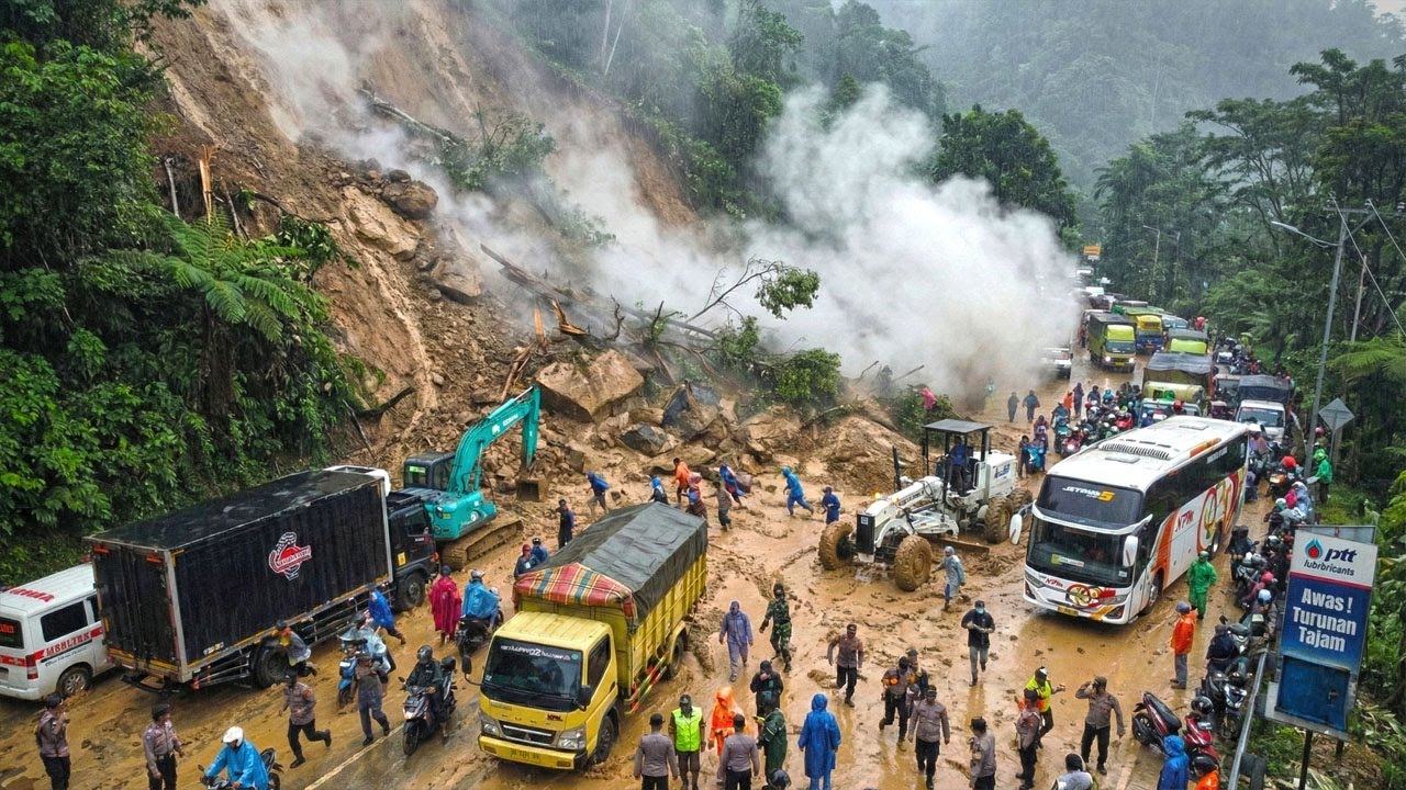 INNALILLAHI !!! KABAR DUKA AKHIR TAHUN 2025, Jalur Sitinjau Lauik Longsor Akses Jalan Lumpuh Total
