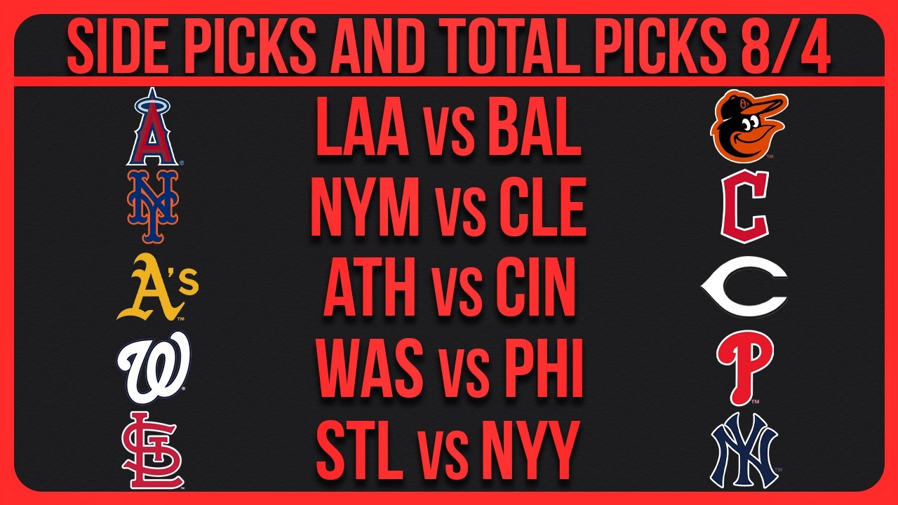 MLB Picks Today Tuesday 8/4/26 MLB Picks & Predictions Today (1/3)