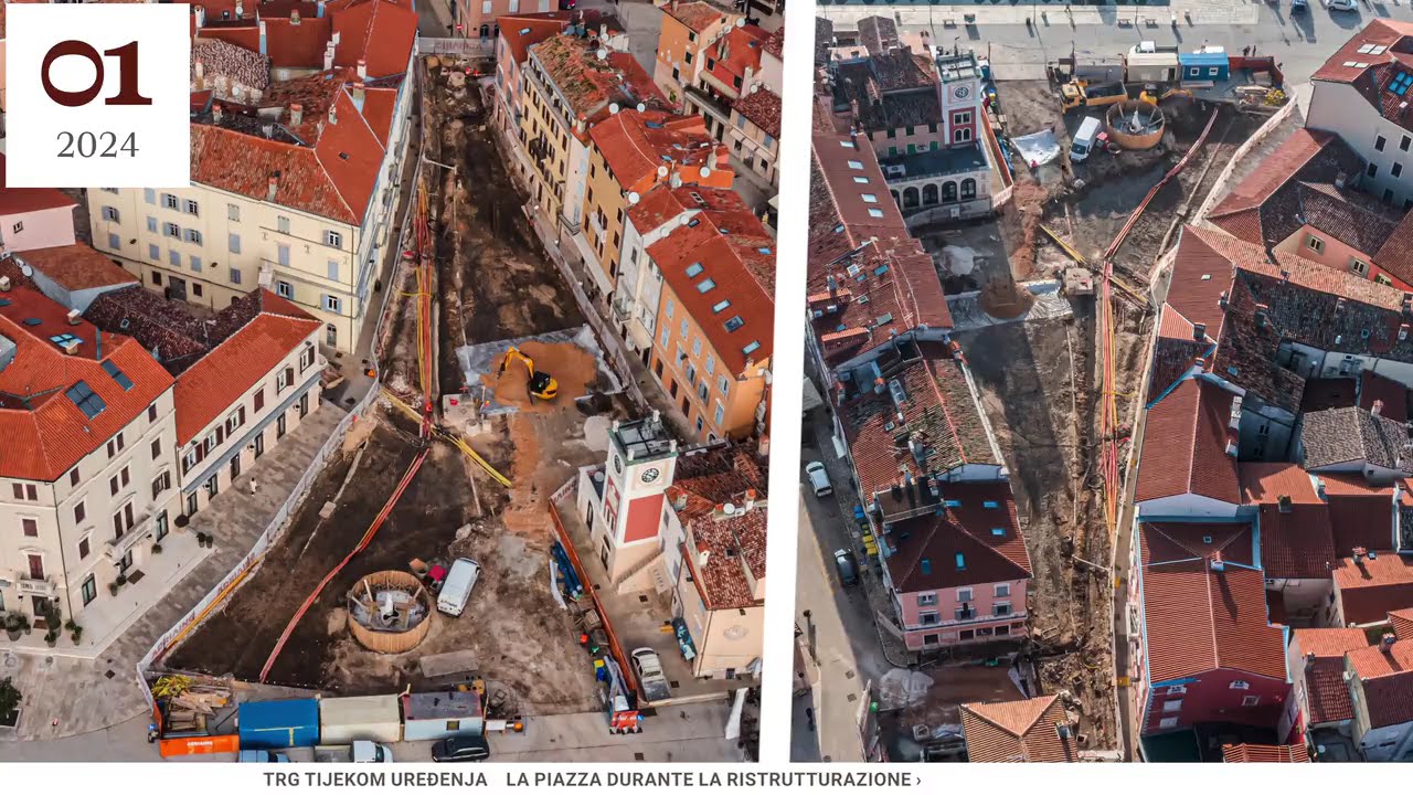 Uređenje glavnog gradskog trga u Rovinju-Rovigno / Riassetto della piazza a Rovinj-Rovigno
