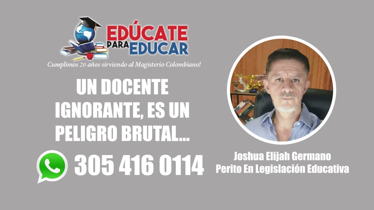 UN DOCENTE IGNORANTE ES UN PELIGRO BRUTAL. CHARLA DE EDUCATE PARA EDUCAR. ENERO 31 DE 2025.