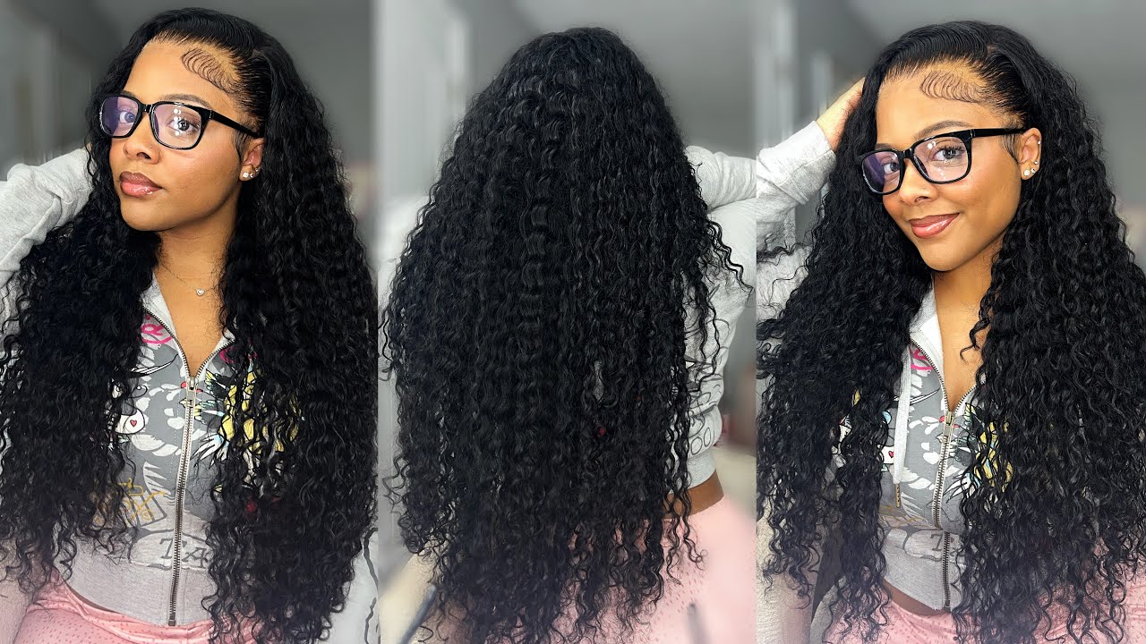 SUPER MELTED & FULL Deepwave Hair Flip Over Wig Install 🤍 + Baby Hairs |Alipearl Hair