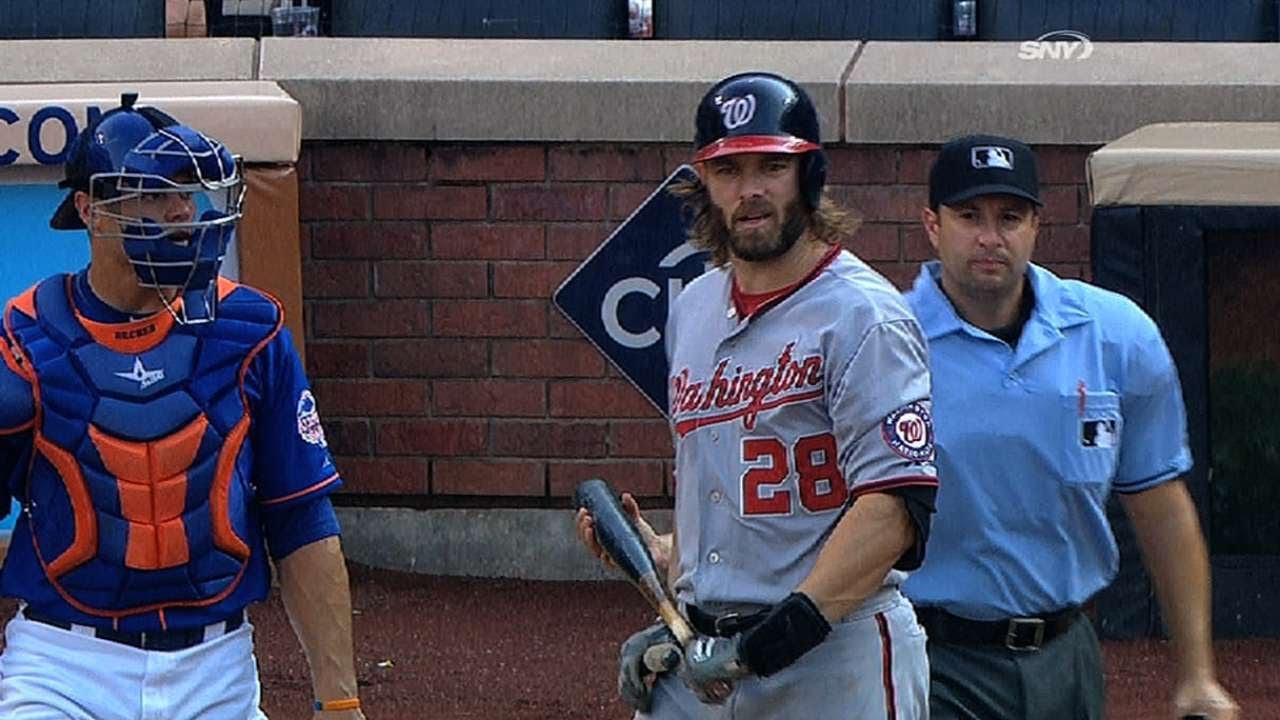 Mets booth reacts to Werth's hit-by-pitch