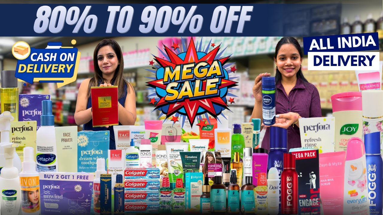 80% to 90% Discount on All FMCG & Cosmetics Products 🔥| Super Mega Sale 😱| Lord of Cosmetics 