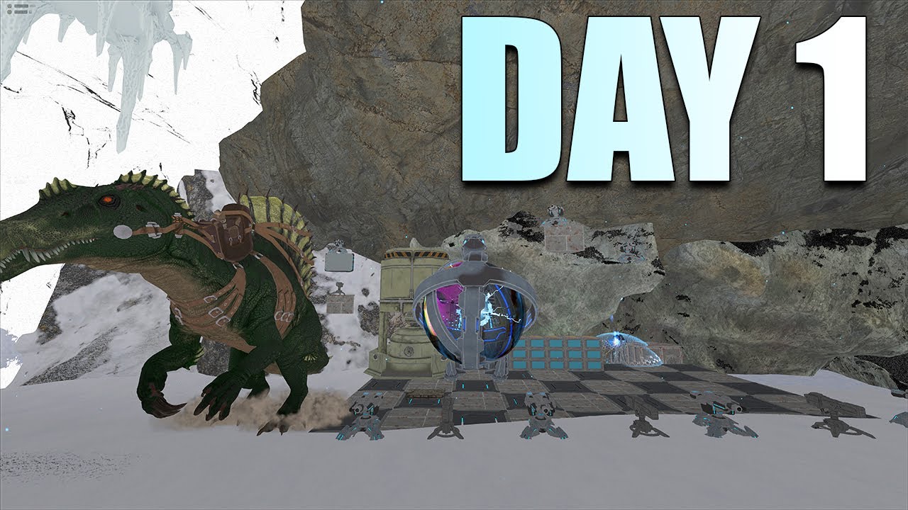 We Claimed an Insane Bridge Snow Cave Day 1! | Ark PvP