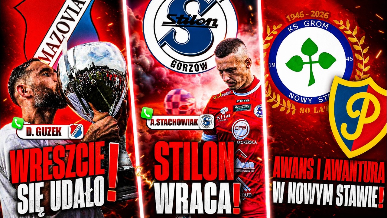 🔴LIVE: STILON, MAZOVIA, GROM NOWY STAW I MORAVIA W 3 LIDZE! OKNO TRANSFEROWE, ZMIANY TRENER&Oacute;W!