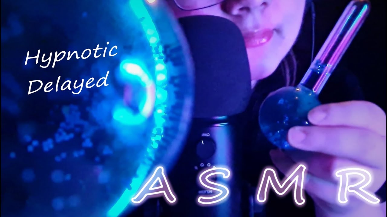[ASMR] Hypnotic Delayed Tapping Sounds I Water Globes I No Talking I Glass Tapping