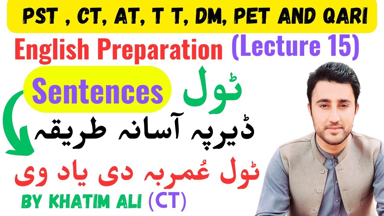 All Types of Sentences | Part 1 | All types of sentences For ETEA test | English Mcqs for etea test
