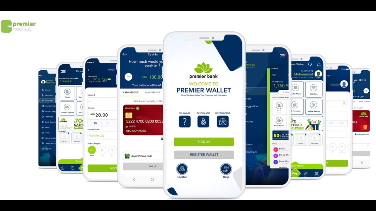 Qaabka loo isticmaalo Premier Wallets