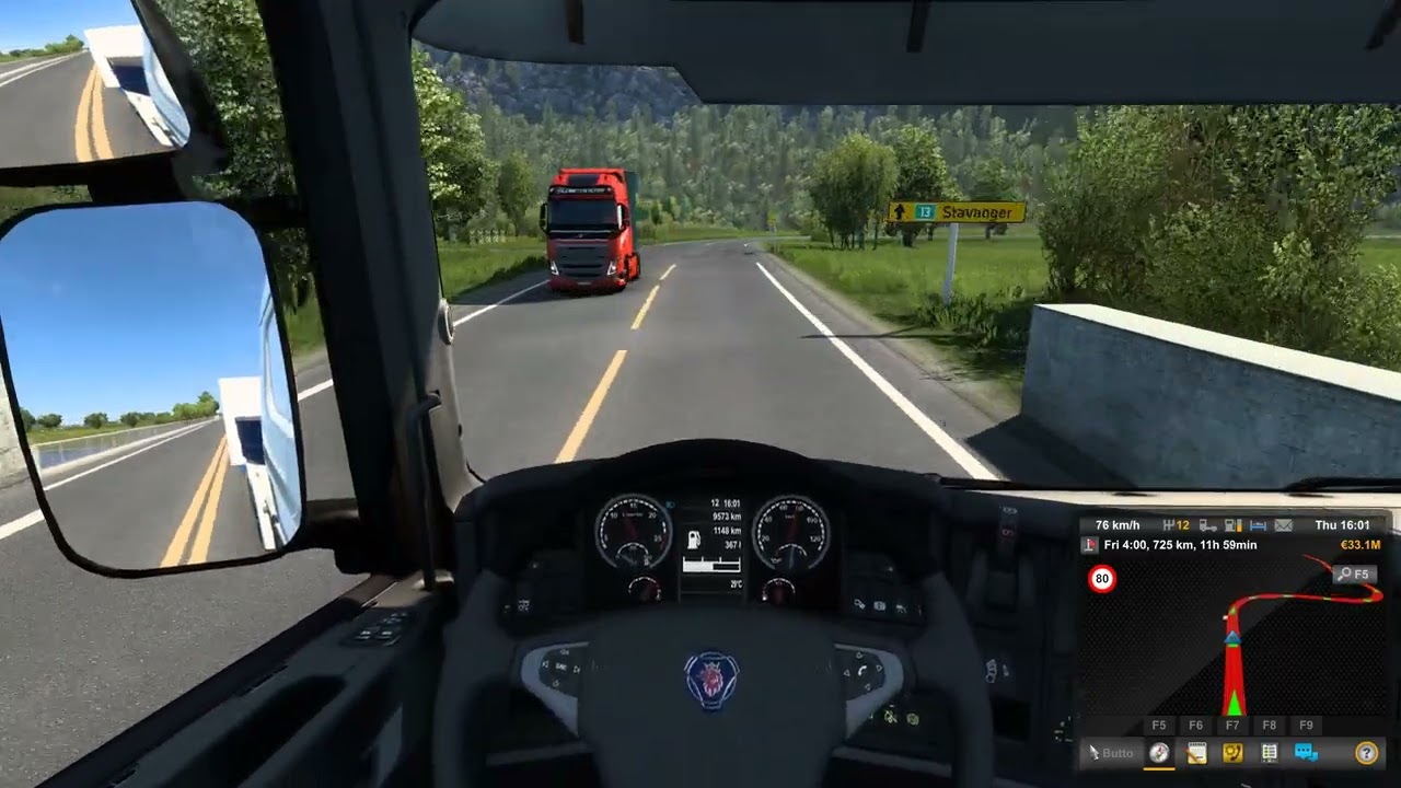 Euro Truck Simulator 2 , Scania V8 drive