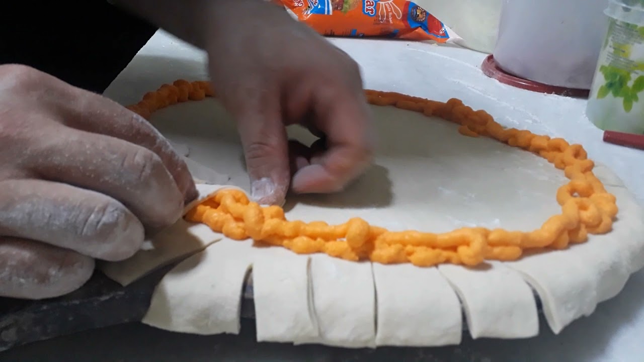 borda recheada e trançada top #pizza#artesanal#borda#recheada