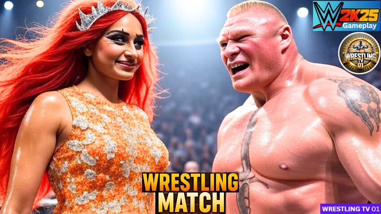 🔥WWE 2K25 – Индийская дива Неха 🇮🇳 против Брока Леснара💪Матч Железного человека🎮Межгендерный гейм...