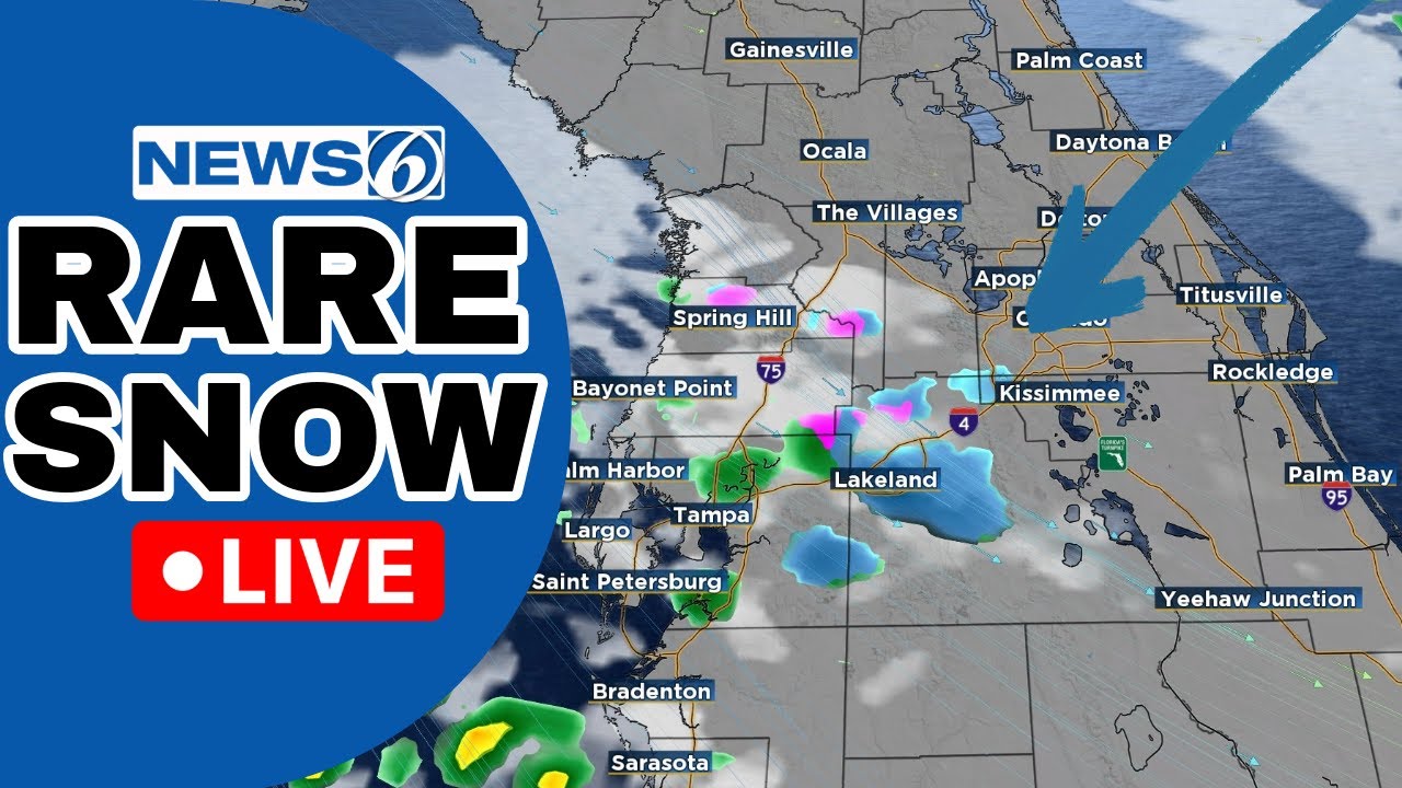🔴NEWS 6 WEATHER LIVE AT 9:30 | Gulf Effect Snow Could Bring Flakes To Florida (This Weekend)