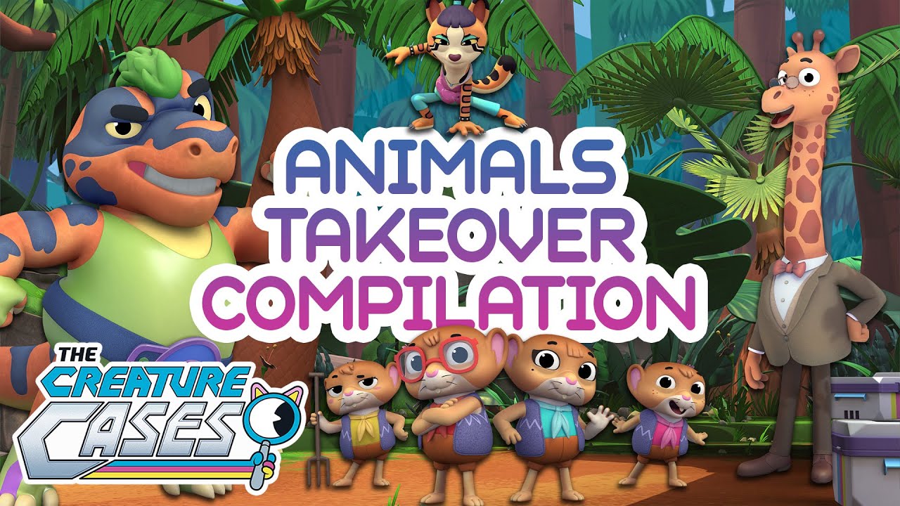 @CreatureCases - 🦏🦒🐱🦊🐵 Animals Takeover Month! 🐵🦊🐱🦒🦏 | 1 HOUR Compilation | Kit & Sam Mysteries