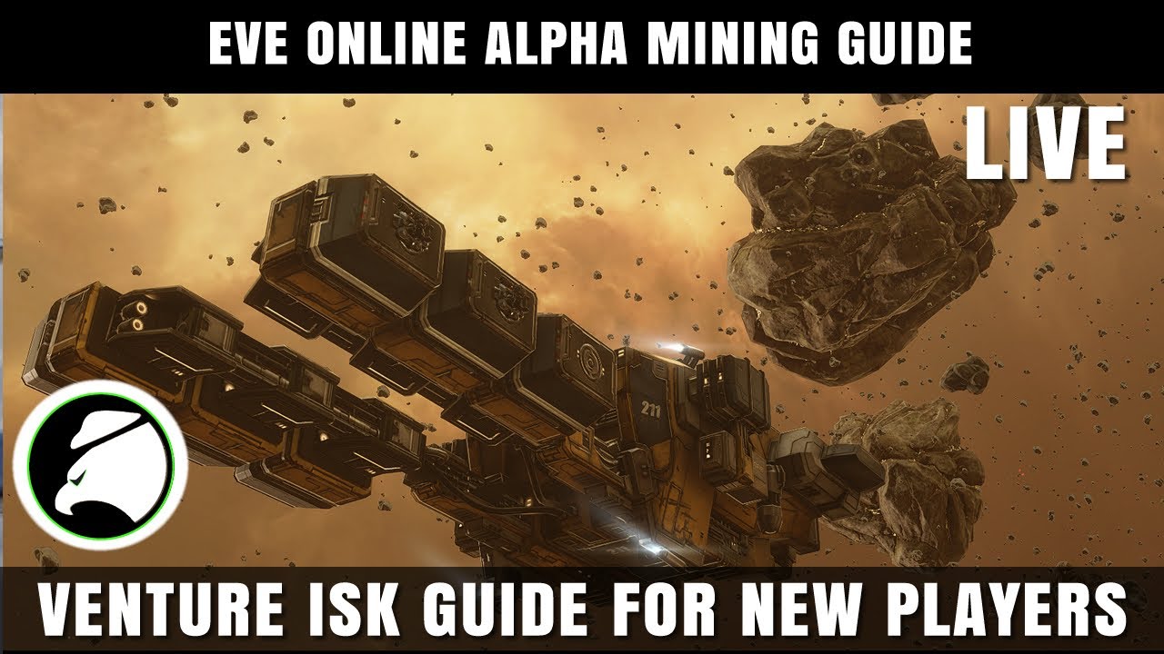 EVE Online New Player Guide to Mining LIVE