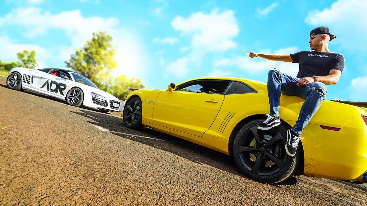 DESAFIEI O AUDI R8 CONTRA MEU CAMARO !