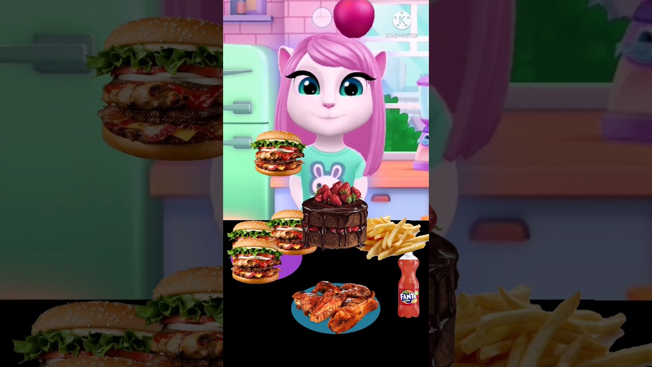 ASMR BURGER & FRIES & CHICKEN WINGS DRINK MUKBANG eating with Angela ep 16