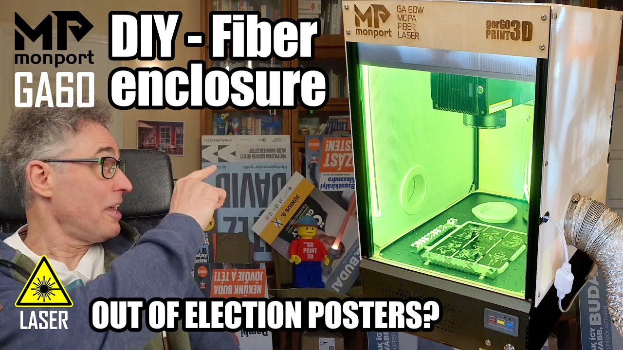 I won't leave the politics out of it ⚠ DIY Fiber Laser safety enclosure made out of election posters