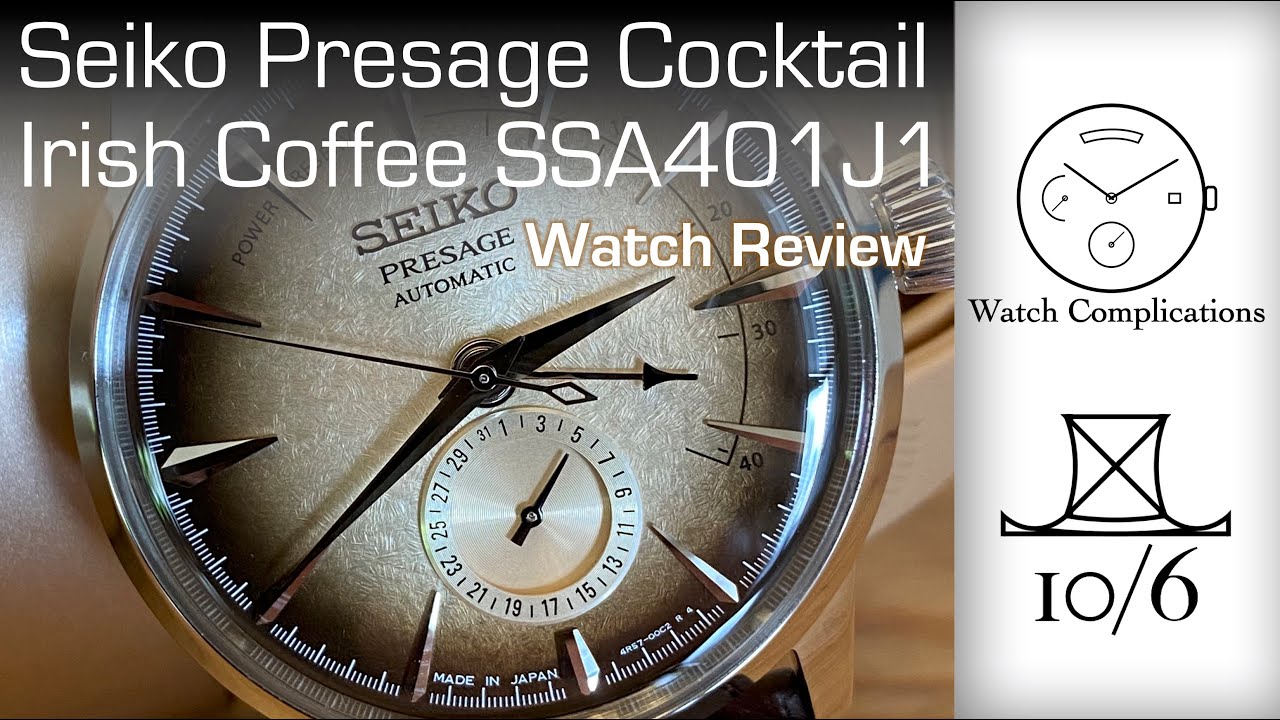 Seiko Presage Cocktail Irish Coffee