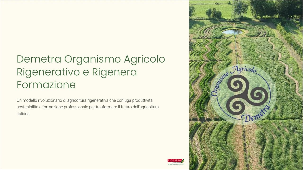 Demetra Organismo Agricolo Rigenerativo e Rigenera Formazione