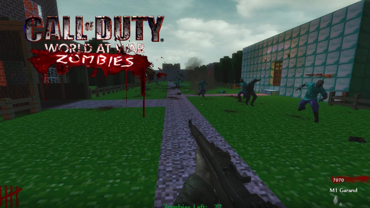 Call of Duty World at War: Classic Custom Zombies Minecraft map (No commentary)
