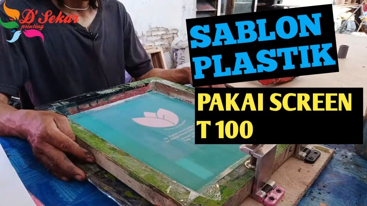 cara Sablon Plastik Sendiri